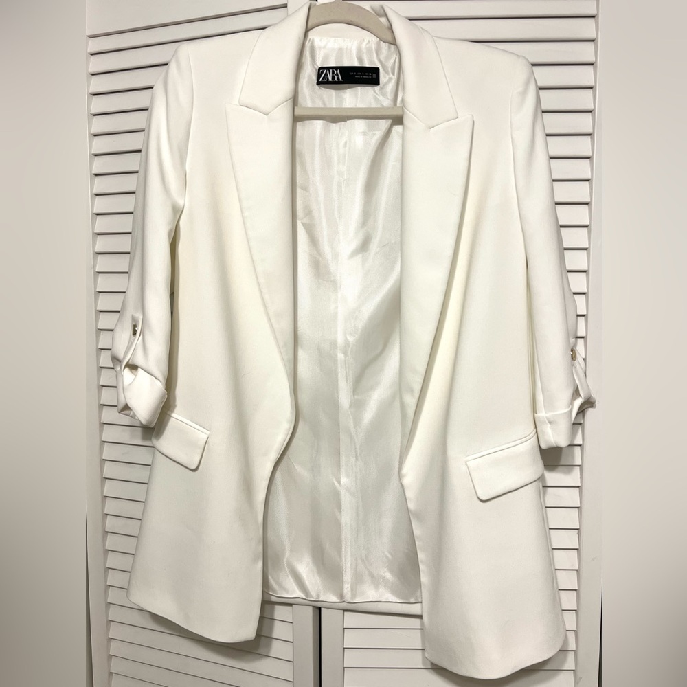 ZARA Blazer with Rolled-up Sleeves